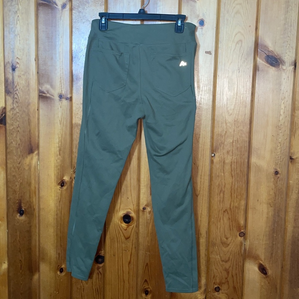 Olive Green ridge cut women’s straight legging style pants size medium work - Picture 8 of 10